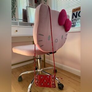 Vera Bradley Provincial Red Tri-Fold Quilted Floral Wallet Purse